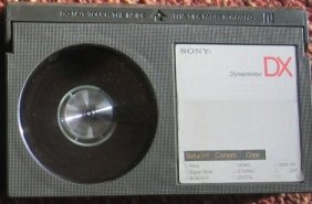 A domestic Beta (Betamax) video cassette