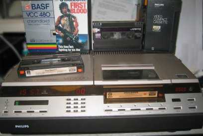 A Philips Video 2000 video recorder